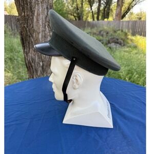 Vintage U.S. Army Military Service Cap Hat Wool Serge‎ Size 7 1/8 – No Emblem